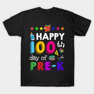 Happy 100 Days Of Pre-K Awesome T shirt For Kids T-Shirt